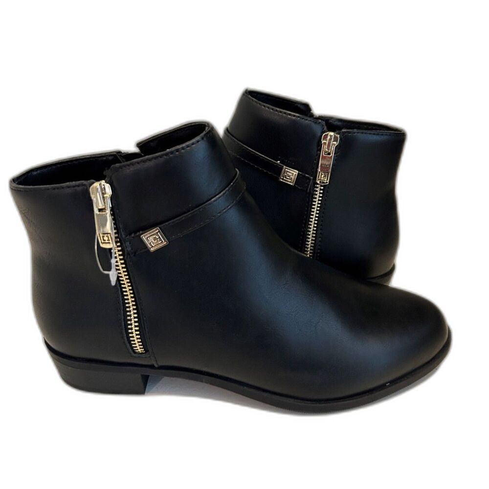 Liz Claiborne Faux Leather Ankle Boots - Size 7.5 Wide - NWOT